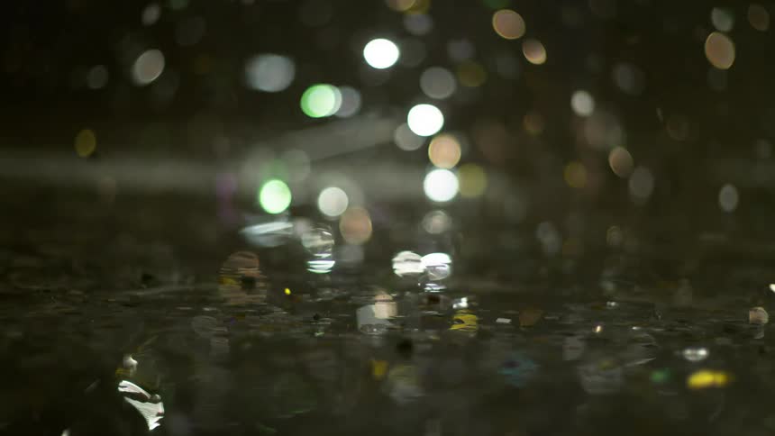 Glittering bokeh effect
