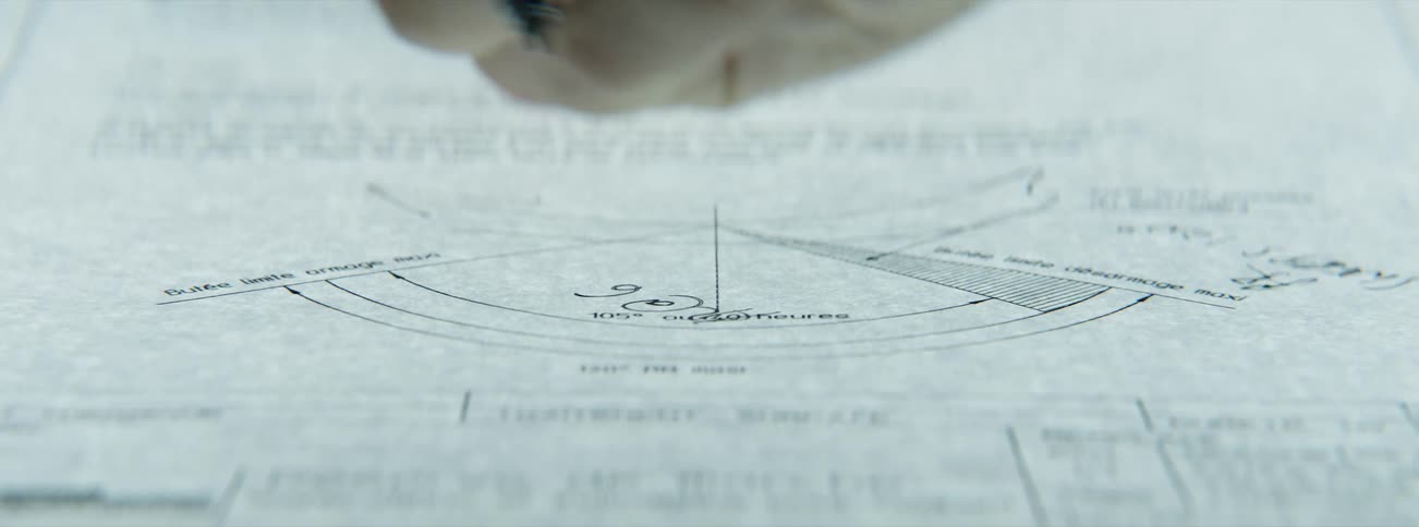 A man fills out a form