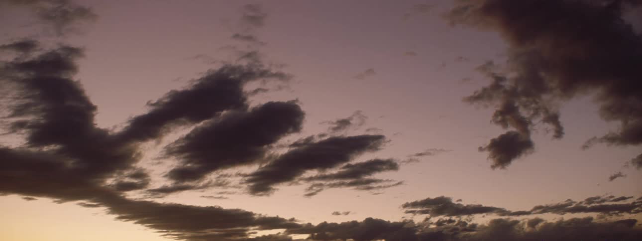 Silhouette of clouds float in the air