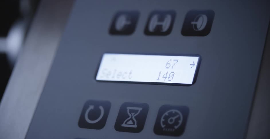 Electronic lcd display on a panel