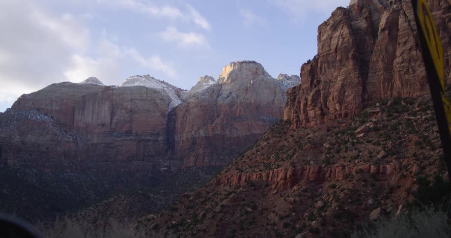 Landscape with large canyons