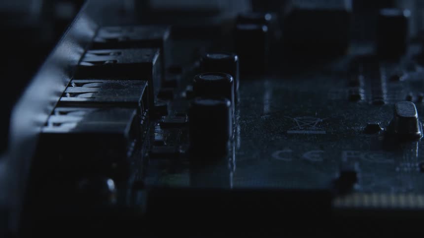 Light briefly brightens circuit board