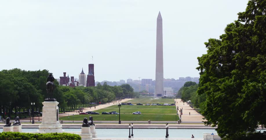 The national mall and the washington monument in washington dc