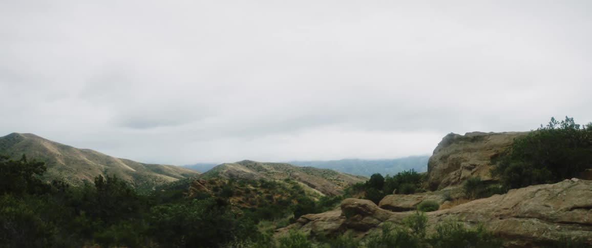 A view of a rocky landscape is displayed