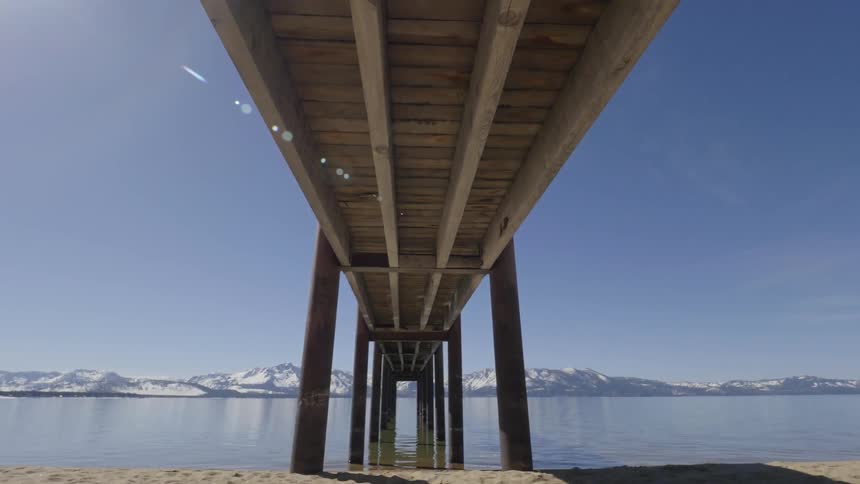 A bridge over water during the day