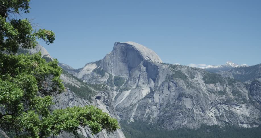 A mountain on a clear day