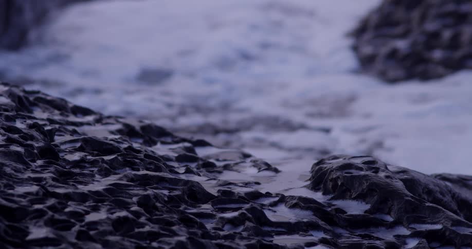 Water flowing in a river