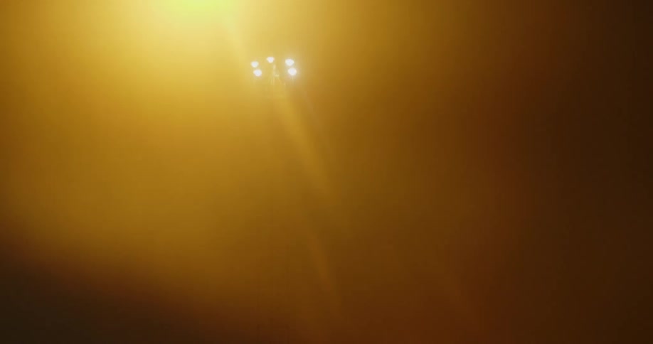 Street light shine at night