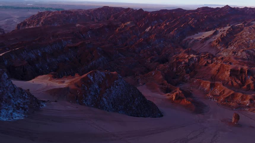 Landscape view of a mountain range