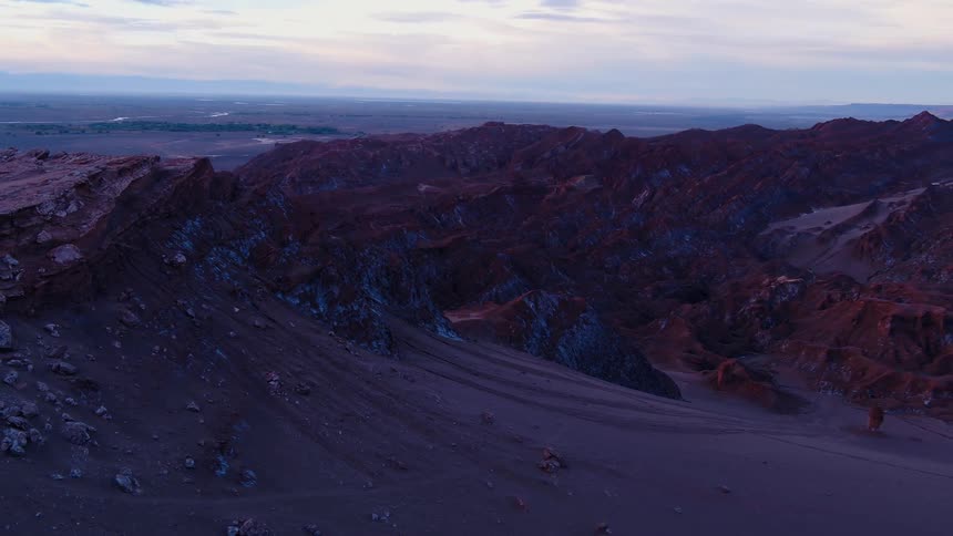 Badlands filled with mountains and canyons