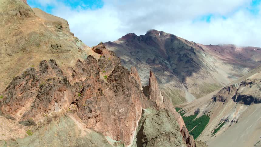 Mountains in a mountain range