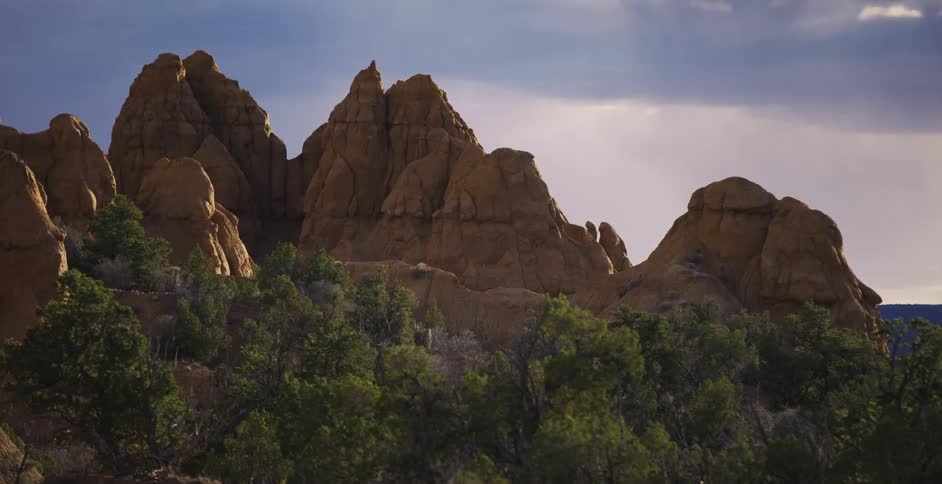 Landscape view of cliffs and canyons