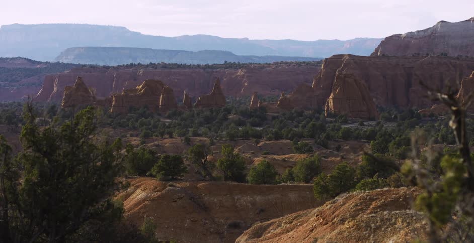 Landscape view of canyons