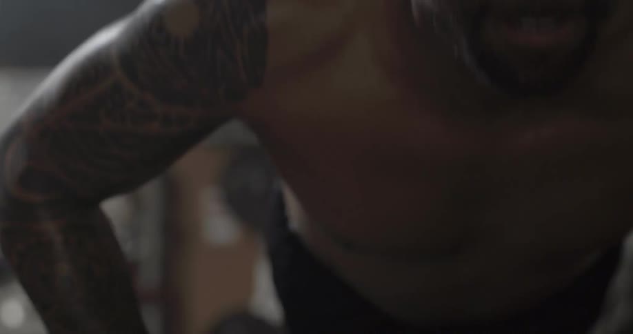 Man doing push ups