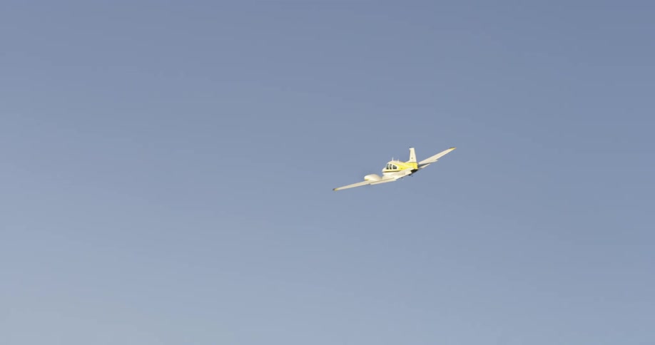 A plane flying in the sky