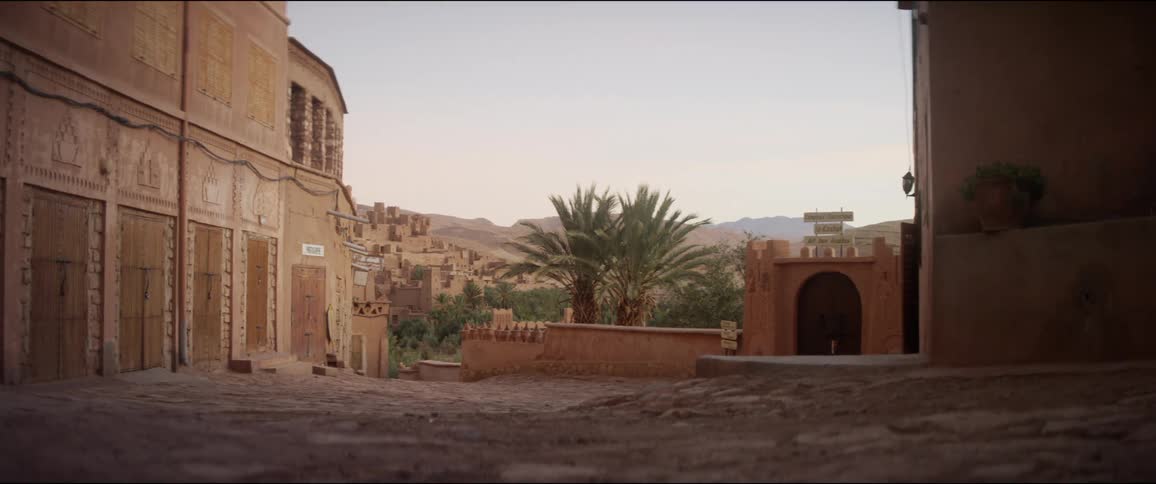 An old city with no people in a tropical clime