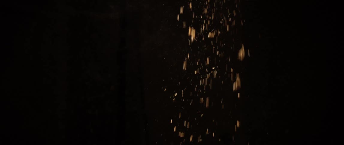 A person lifts dirt and drops it