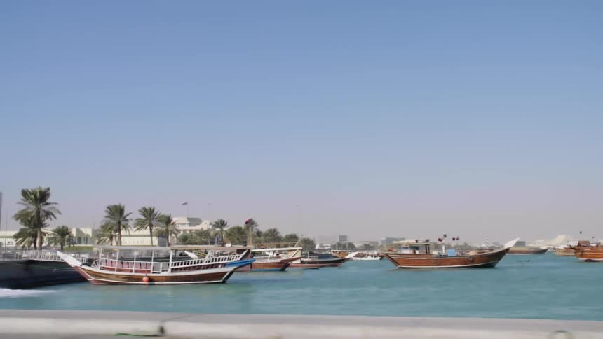 Boats in the water at a dock