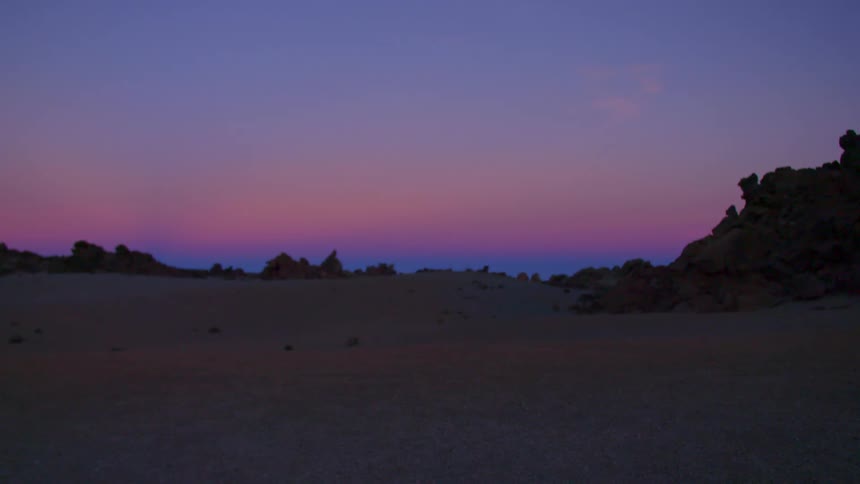 A landscape view while the sun is setting