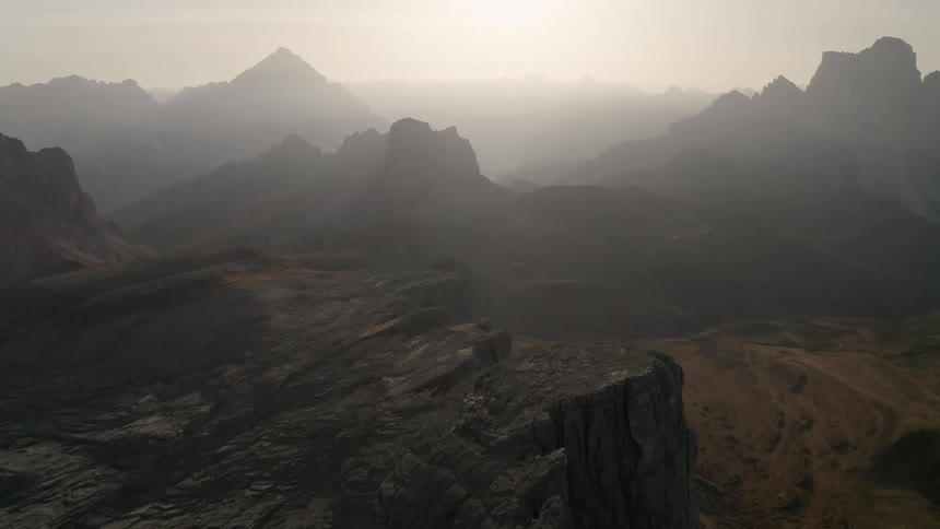 A mountain is displayed at dusk