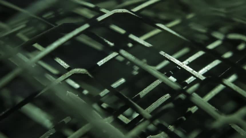 Close up of a wire fence