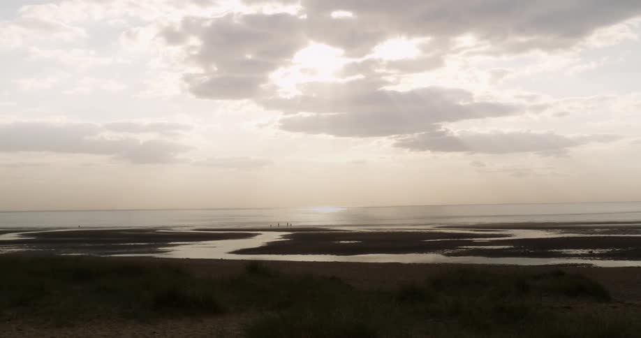 Landscape view of people on a beach
