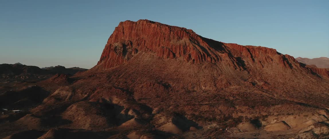 A mountain is displayed during midday