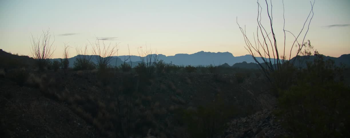 Mountains and the edge of a cliff