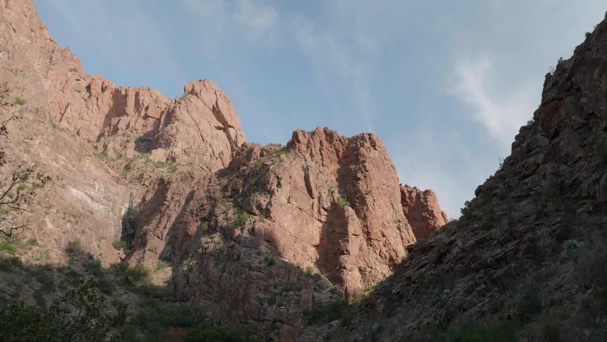 Mountains and canyons