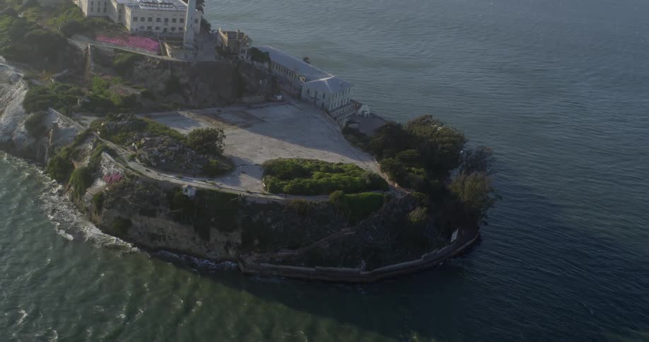 Alcatraz prison sits on an island off the coast of san francisco