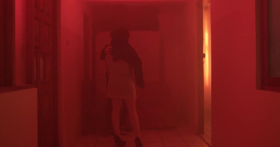 A group of friends are in a room
