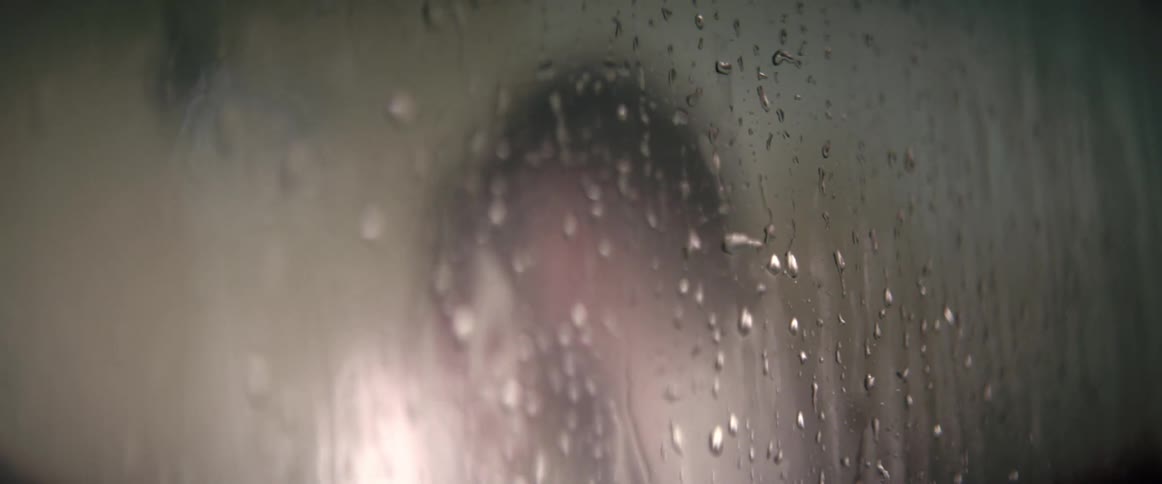 Condensation and steam builds up on a shower door