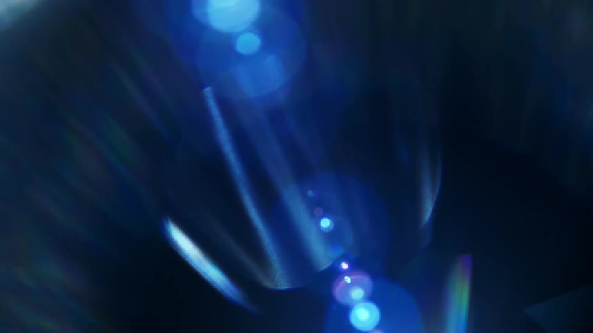 The light flares and reflects