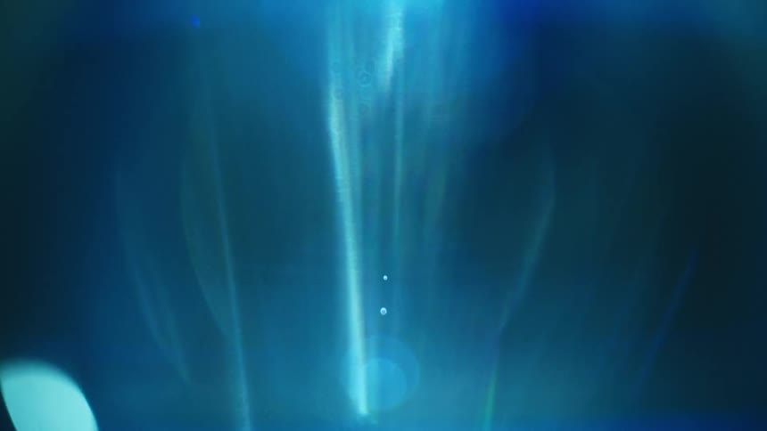 Blue shimmering reflection of diffuse light