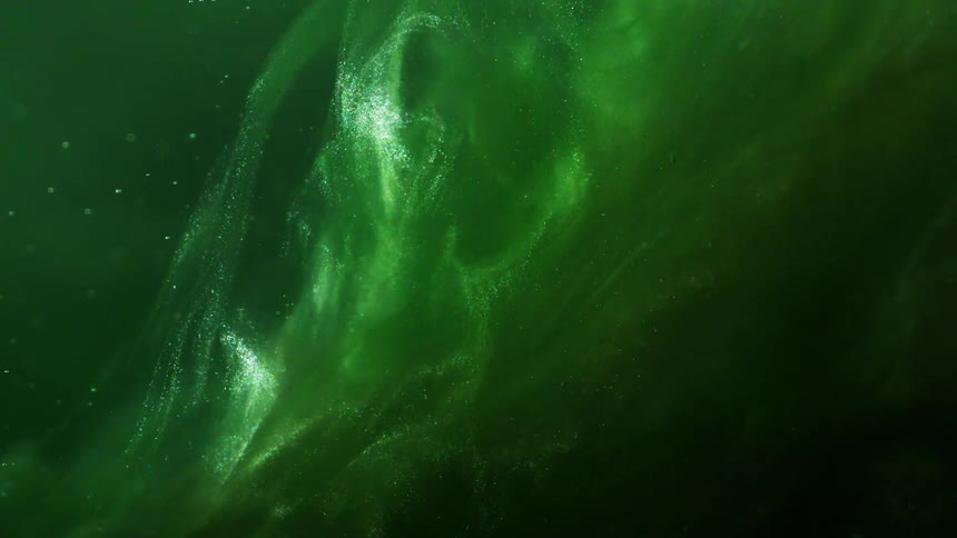 Underwater view of water moving