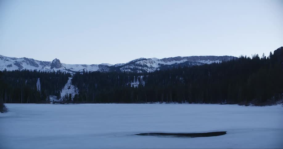 A landscape in winter is displayed