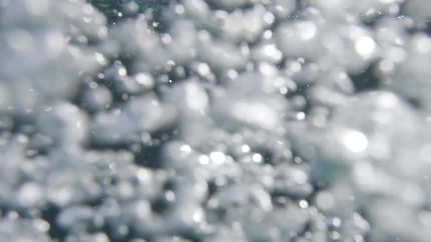 A close up of water is displayed