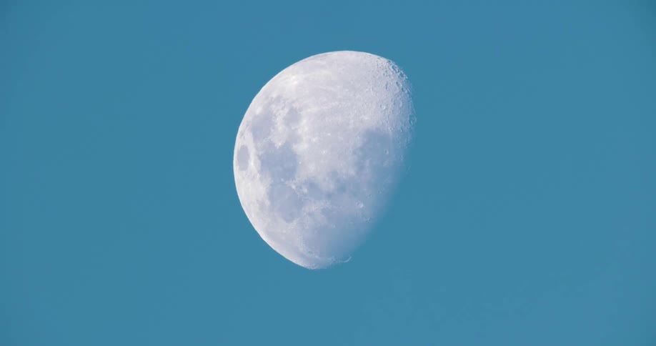 Blue sky with the moon