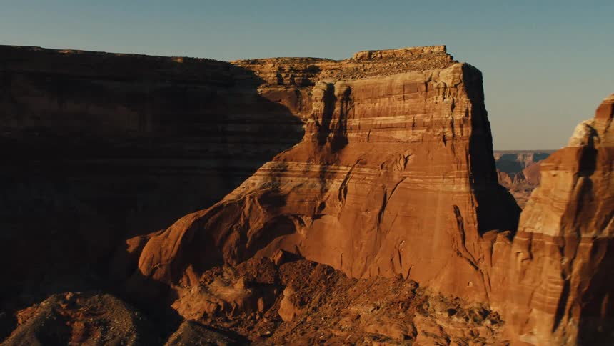 A mountain is displayed during sunset