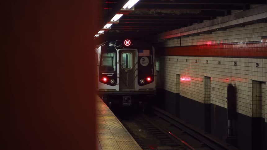 The subway station is empty