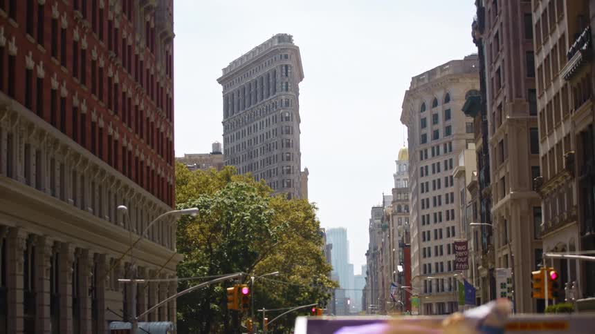 The flatiron building at the fifth avenue in manhattan new york city