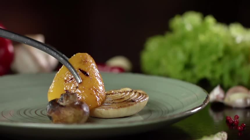 Food being plated