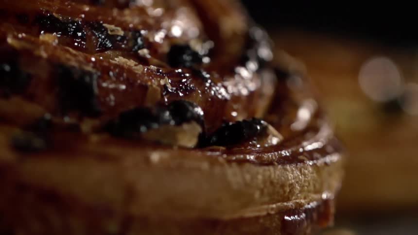 A pastry on a table