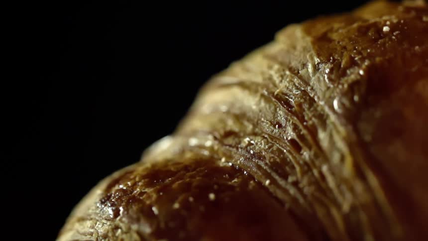 Close up of a croissant