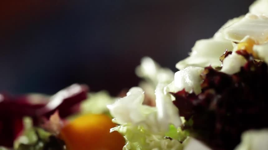 Lettuce falling on to vegetables