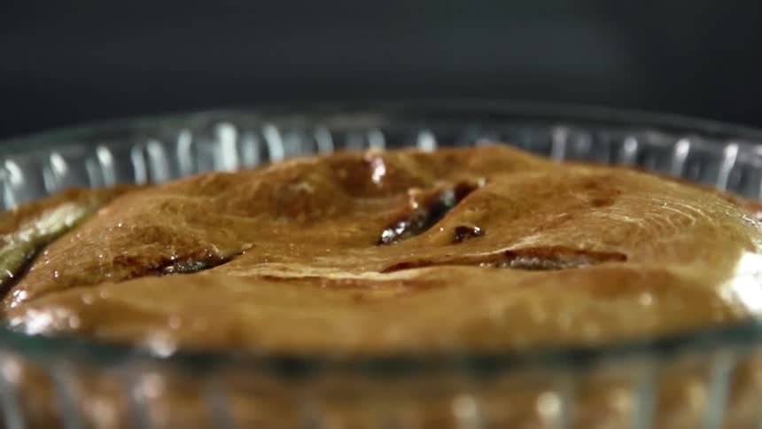 A pie in a pie plate