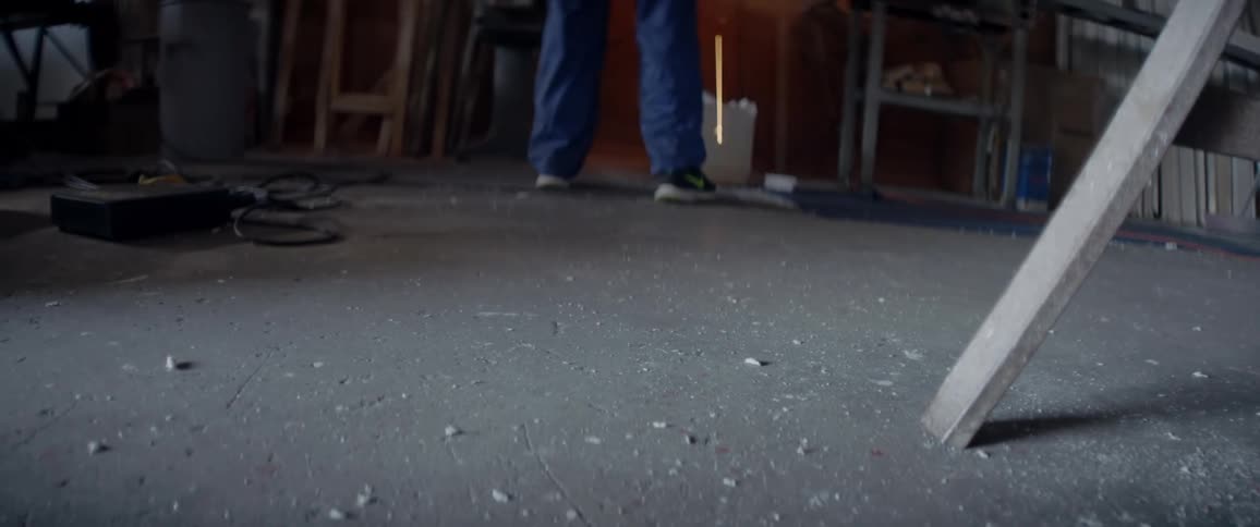 A man works in a workshop