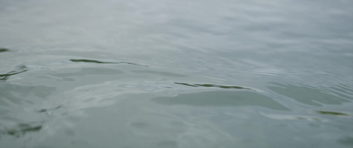 Water flows on a river