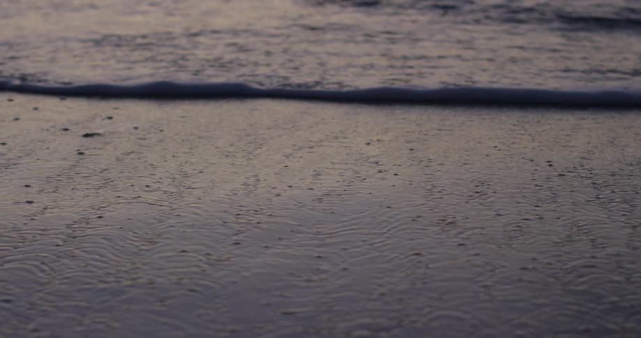 Waves rolling on to the shore