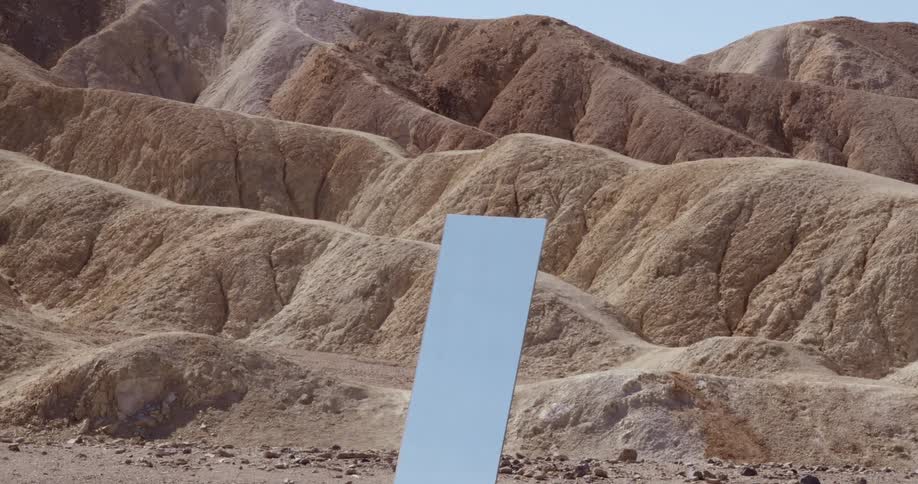 A empty sign in the badlands
